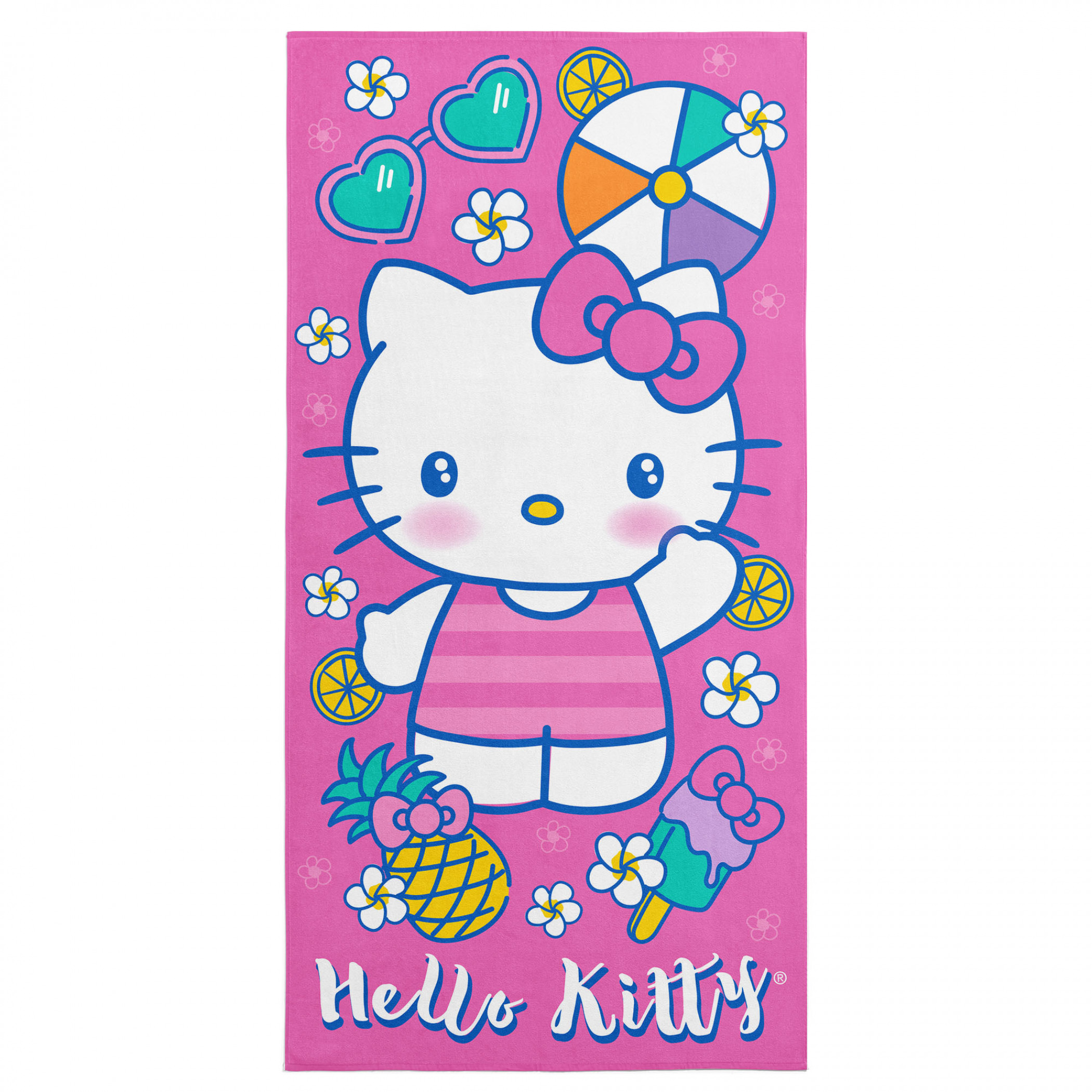 Hello Kitty Sanrio Vacay Kitty 30"x60" Microfiber Beach Towel